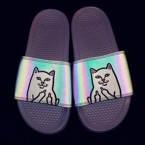 RipNDip Iridescent Gray Nermal slides NIB
